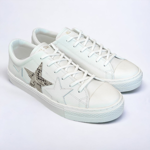 【新品】 コンバース オールスター クップ エペ トリオスター ホワイト/パイソン CONVERSE ALL STAR COUPE EPAIS TRIOSTAR AM OX 25cm