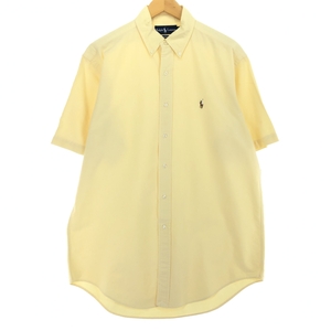 古着 ラルフローレン Ralph Lauren CLASSIC FIT 半袖 ボタンダウンシャツ メンズM相当 /eaa485507