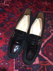 TANINO CRISCI LEATHER STRAP PUMPS MADE IN ITALY/タニノクリスチーレザーストラップパンプス