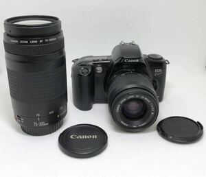 CANON キャノン EOS キス 一眼レフ カメラ ZOOM LENS ズーム レンズ EF 35-80mm φ52mm / EF 75-300mm 1:4-5.6 φ58mm ジャンク