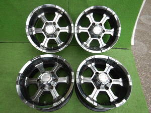 ★MKW JAPAN MK-36 深リム★16×8JJ OFF:+0 PCD139.7-6H ハブ径；110mm 傷、汚れ、錆、メッキがれ等あり 4本