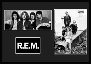 10種類!R.E.M./アール・イー・エム/ROCK/ロックバンドグループ/証明書付きフレーム/BW/モノクロ/ディスプレイ(6-3W)