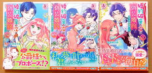 美本♪　３冊セット『婚約破棄の次は偽装婚約。さて、その次は…。』第１～３巻　タナ　原作：瑞本千紗　フロンティアワークス