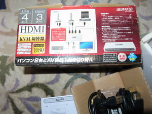 BUFFALO BSKMHD301 パソコン＆HDMI切替器【やや傷や汚れあり】