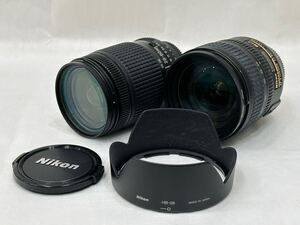 ◇【動作未確認品】Nikon ニコン レンズ 2点 まとめAF-S NIKKOR 24-85mm 3.5-4.5 G AF NIKKOR 28-80mm 現状品◇