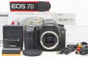 ☆極上美品☆ Canon キャノン EOS 7D ボディ 元箱 付属品 Shot数 僅か 3,600枚 前後！ ♯♯24122901