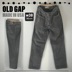 OLD GAP★90s USA製★コーデュロイジーンズ★リラックスフィット/ルーズ&テーパードジーンズ★w38/96cm 2309S101