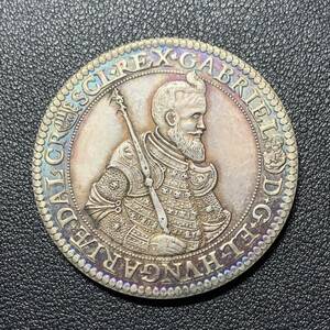 銀貨　古銭　ハンガリー　1621年　ガブリエル・ベスレン　ロバキア　国章　コイン　硬貨