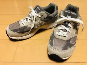 ●○ 新品 NEW BALANCE ニューバランス 993 GC993GW ランニングシューズ スニーカー 23.5cm Wワイズ ボーイズサイズ グレー ○●