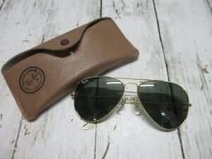 1円　Ray-Ban サングラス ティアドロップ レイバン RayBan ケース付き 【星見】