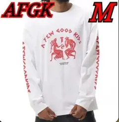 AFGK 長袖 Tシャツ 長T 長袖T GOD 白 M 1