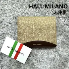 ★未使用★HALL MILANO ハルミラノ 折り財布 レザー