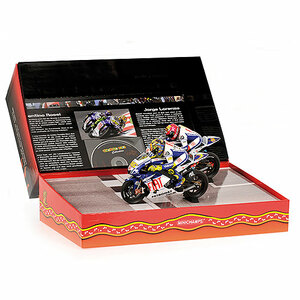 ■限定2009pcs. PMA 1/12 2009 ヤマハYZR-M1 バルセロナ バイク2台＋フィギュア2体セット