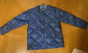 COMFY OUTDOOR GARMENT INNER DOWN キルティング インナー ダウン ジャケット M　青×空色