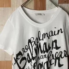 PIERRE BALMAIN ビッグロゴ 半袖Tシャツ サイズ46 M 白