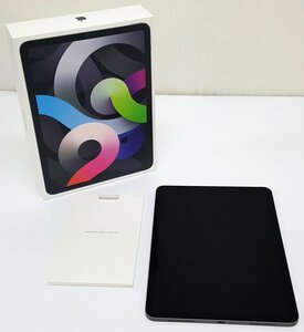 《現状品》iPad Air 10.9インチ 第4世代 Wi-Fi 64GB スペースグレイ MYFM2J/A 店頭/併売《タブレットPC・80サイズ・福山店》K073