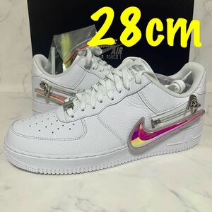 ★送料無料★【新品 デッドストック】28cm Nike Air Force Low White Zipper PRM プレミアム ナイキ エアフォース1 ロー ホワイトジッパー