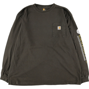 古着 カーハート Carhartt ORIGINAL FIT ロングTシャツ ロンT メンズXXL /eaa438798