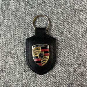 ポルシェ クレスト キーホルダー PORSCHE ブラック