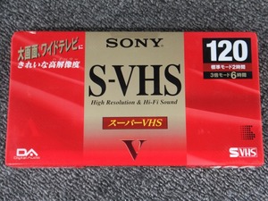 期間限定セール 【未使用】 ソニー SONY 【未使用・未開封】 S-VHSビデオカセットテープ 標準120分/3倍360分 VXST-120VH