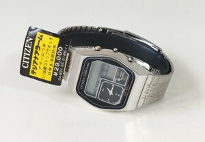 ジャンク　デッドストック　新品　未使用　CITIZEN　シチズン　デジタル　アナデジ　デジアナ　クリストロン　腕時計　LC　クロノグラフ　