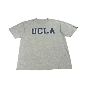 【XXL】USA Champion UCLA ロゴ　デザイン Tシャツ 半袖 クルーネック グレー　2XL