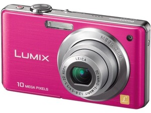 【激安☆商品②】PanasonicデジタルカメラLUMIX(美品)FS7ピンク色☆付属品付き