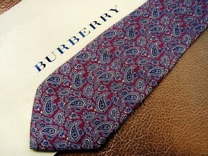 ★並品★4R00258【BURBERRY】バーバリー「ペイズリー 柄」ネクタイ