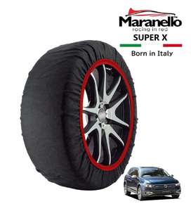 Maranello正規品 スノーソックス ワーゲン パサートオールトラック TDI 4モーション 3DA-3CDFH 4WD 225/55R17 17インチ SUPER X チェーン