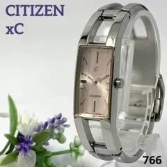 【電池交換済】766 3面カットガラス CITIZEN xC レディース 腕時計