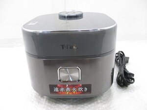 ◎展示品 T-fal ティファール ザ・ライス IHジャー 炊飯器 遠赤外線 5.5合炊き RK880CJP メタリック w12167