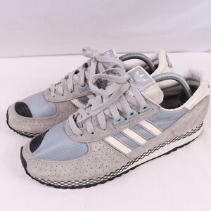 CITY MARATHON PT NIGO 27.5cm/adidas×NIGO シティマラソン PT アディダス スニーカー ライトグレー 白 黒 中古 古着 メンズ ad5054