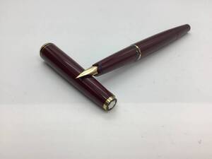 6459■ MONTBLANC モンブラン 221 14K ボルドー×ゴールド 万年筆 14金 筆記用具 筆記未確認