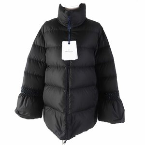 未使用品◎MONCLER モンクレール 定価290400円 23-24AW BARROUDE 袖装飾付 ダウンジャケット ブラック 1 ハンガー付き 正規品 レディース