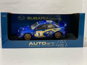 AUTOart オートアート 1/18 80192 SUBARU IMPREZA WRC 2001 BURNS/REID #05 スバル インプレッサ ※アンテナ折れあり【H23】