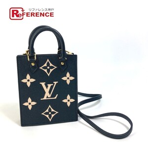 LOUIS VUITTON ルイヴィトン M81416 モノグラムアンプラント プティットサックプラ 2WAY ハンドバッグ 斜め掛け ショルダーバッグ【中古】