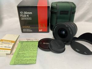 CANON SIGMA 17-35mm F2.8-4 EX ASPHERICAL 専用ケース他 付属品一式 中古レンズ