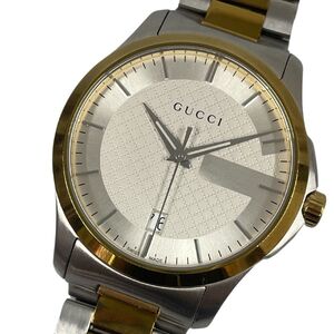 GUCCI グッチ メンズ 126.4 Gタイムレス デイト コンビ クォーツ 腕時計 正規品 / C67