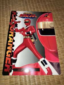 忍者戦隊カクレンジャー バンプレスト 非売品 ジャンボカード BANPREST 1994 下じき ニンジャレッド KAKURANGER