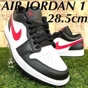 即決 ナイキ ウィメンズ エアジョーダン 1 ロー NIKE AIR JORDAN 1 スニーカー 黒 白 赤 28.5cm 送料込み DC0774-004