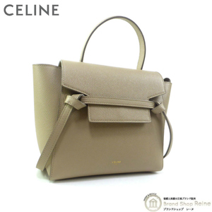 セリーヌ （CELINE） マイクロ ベルトバッグ 2way ハンド ショルダー バッグ 18915 Light taupe（中古）