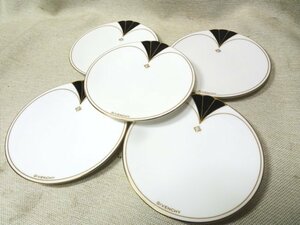 GIVENCHY/ジバンシィ ◇Bone China/ボーンチャイナ ゴールド プレート ケーキ皿 5枚セット