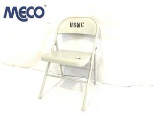 送料無料【米軍放出品】☆未使用品 MECO 折り畳みイス USMC オフィス パイプ椅子 1脚 (160)☆XD11CK-3#24