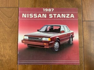 NISSSN STANZA 日産 スタンザ カタログ 英語版 1987年 昭和レトロ ★10円スタート★