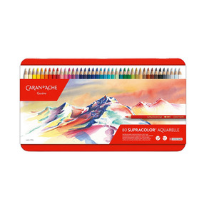 同梱可能 色鉛筆 水溶性鉛筆 カランダッシュ スプラカラーソフト メタルボックス入り 80色セット/3888-380/日本正規品