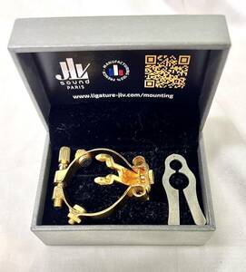 【美品】JLV sound Bb＆A管クラリネット用 リガチャー 24K GP