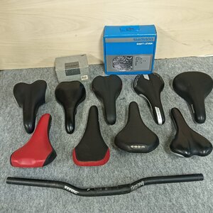 ★ジャンク品★サドル 自転車 ハンドルバー パーツ まとめ SHIMANO VELO selle ITALIA 他 【他商品と同梱歓迎】