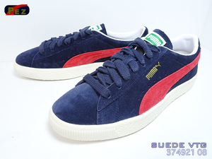 ■PUMA■　スウェード VTG(26.5cm)　■NVY x RED■374921 08