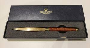 【ND2963OM】1円～ 中古 MIKIMOTO International ミキモトインターナショナル ペーパーナイフ ヴィンテージ コレクション 雑貨 文房具 箱