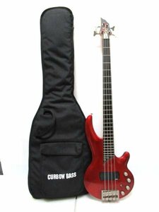 エレキベースギター コート Cort Curbow Bass 4弦 ソフトケース付 ノーチェックジャンク品■